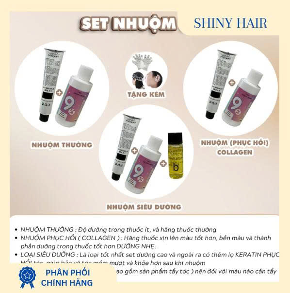 Thuốc nhuộm tóc màu xám khói